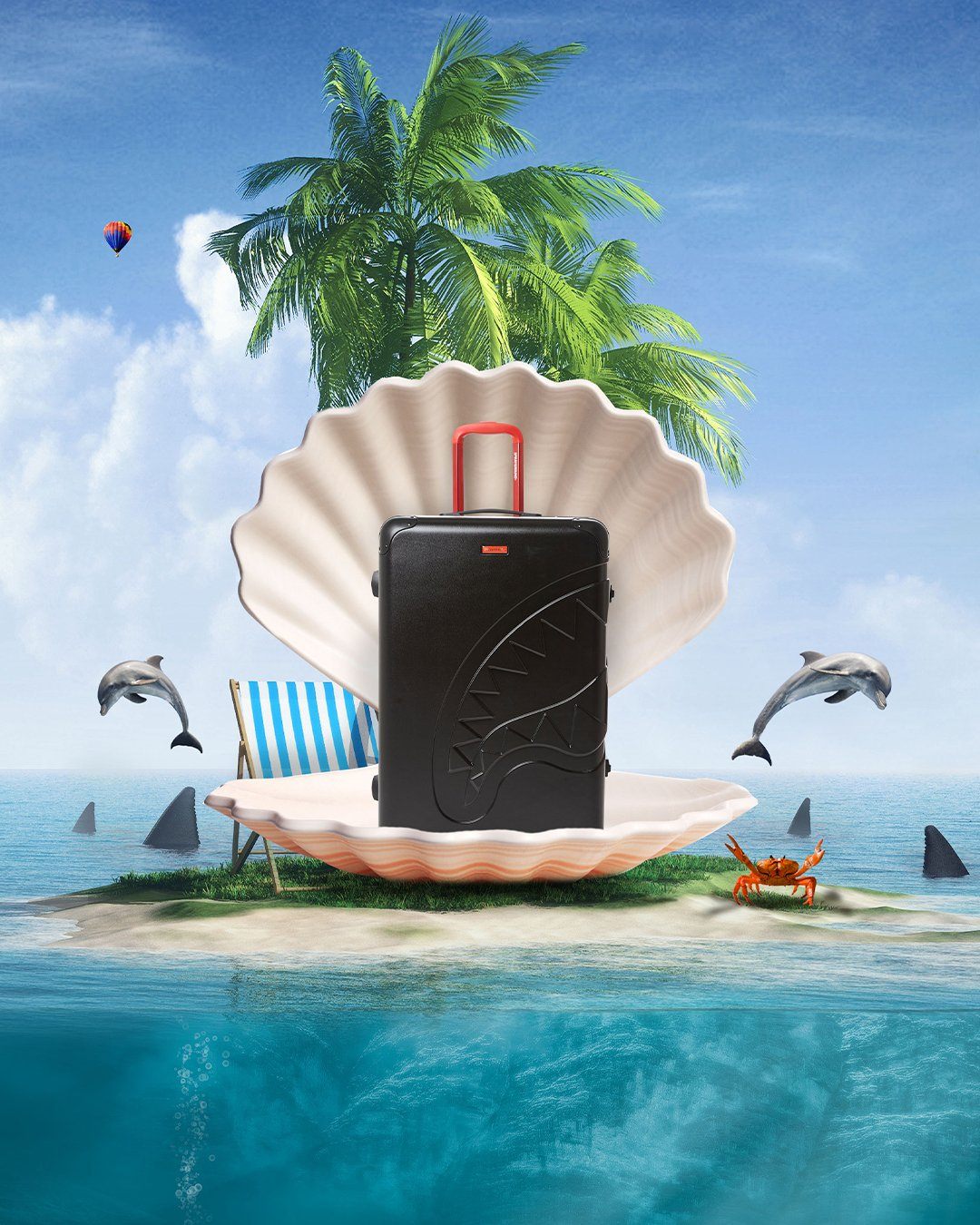 SHARKITECTURE MOLDED 29” FULL-SIZE LUGGAGE