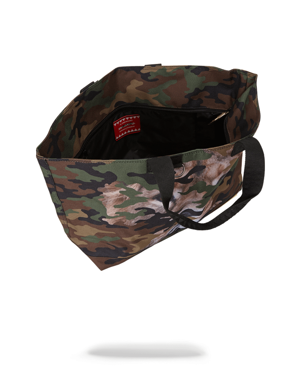 LION CAMO TOTE BAG