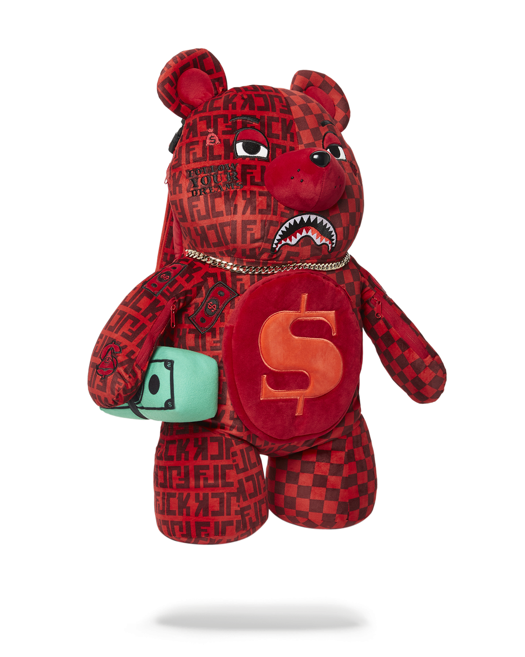 VENI VIDI VICI MONEYBEAR TEDDYBEAR BACKPACK