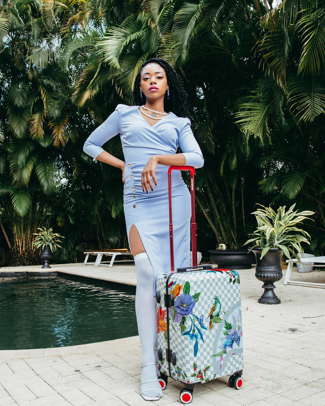 JARDIN DU PALAIS SHARKNAUTICS HARDSHELL CARRY-ON LUGGAGE