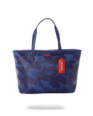 SHARK CHECK (BLUE) TOTE