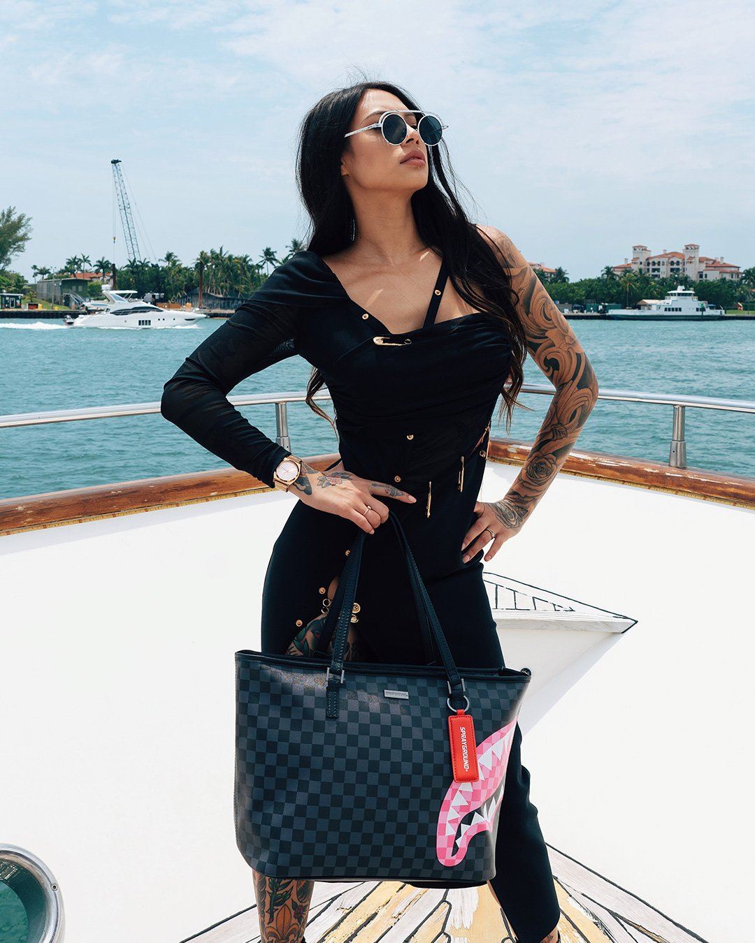 SHARKS IN CANDY TOTE